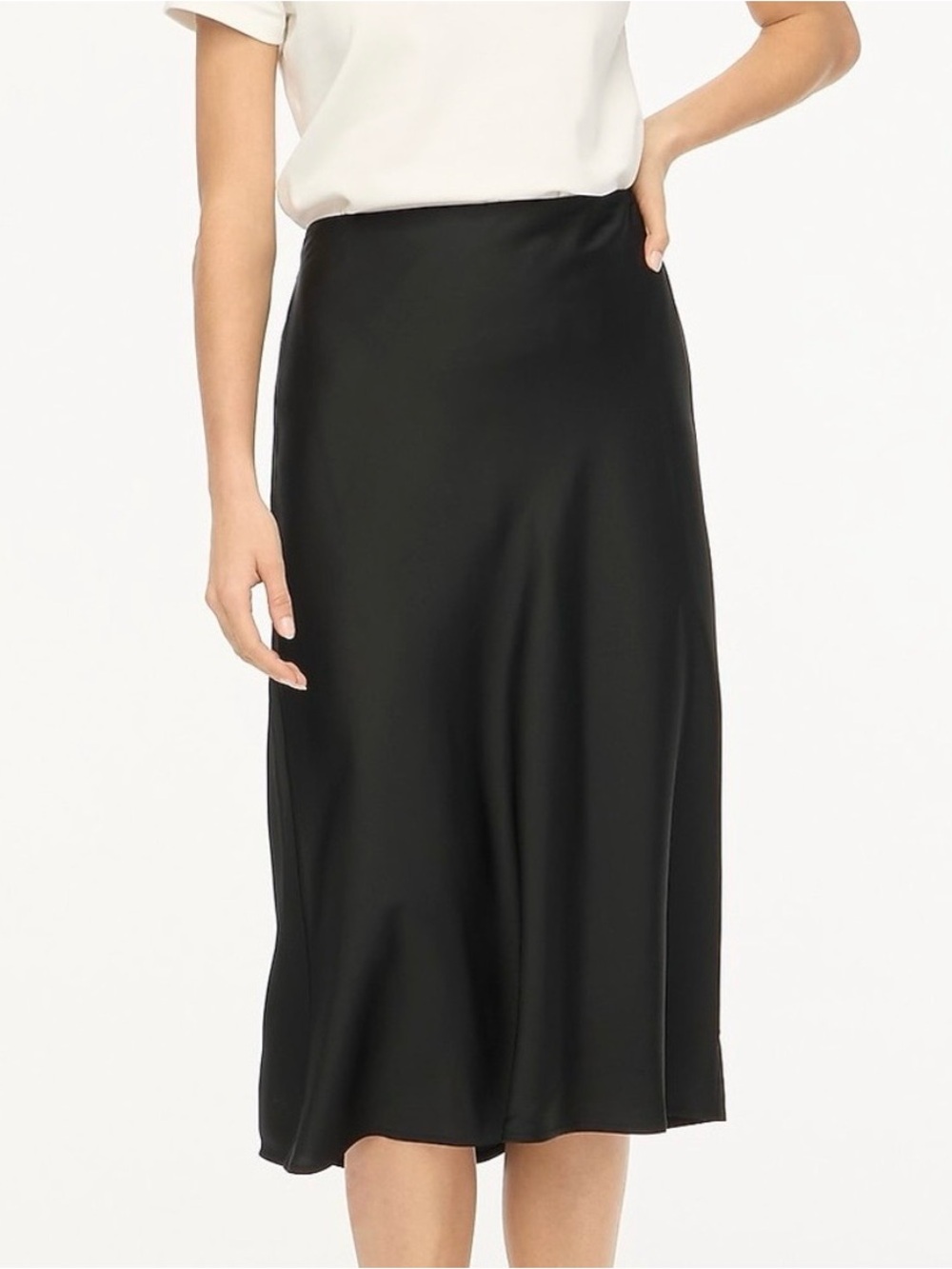 Bias slip skirt